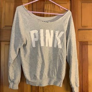 PINK off the shoulder long sleeve